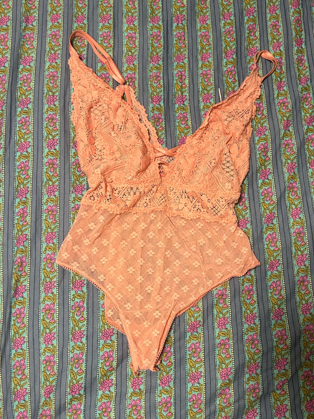 American Eagle floral lace bodysuit - lingerie inspired